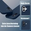 Premium Siliconen hoesje voor de Samsung S25 Plus  - Donker Blauw