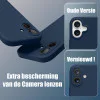 Premium Siliconen hoesje voor de Samsung S25 Ultra - Donker Blauw