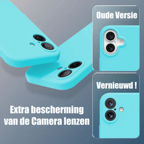 Premium Siliconen hoesje voor de Samsung S25 -  Licht Blauw