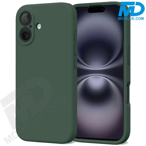 Premium Siliconen hoesje voor de Samsung S25 -  Donker Groen