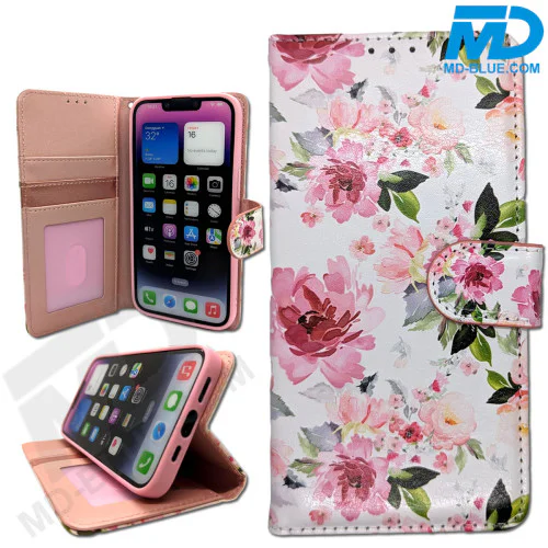 Samsung S25 Plus - Telefoonhoesje - Book Case - Bloemen