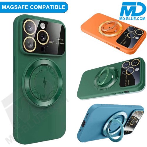 Backcover voor IPhone 14 Pro Max Magsafe Compatible - Donker Groen
