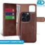 iPhone 11 Pro Max Telefoonhoesje - Book Case  - 2 in 1 met Magsafe- - Bruin