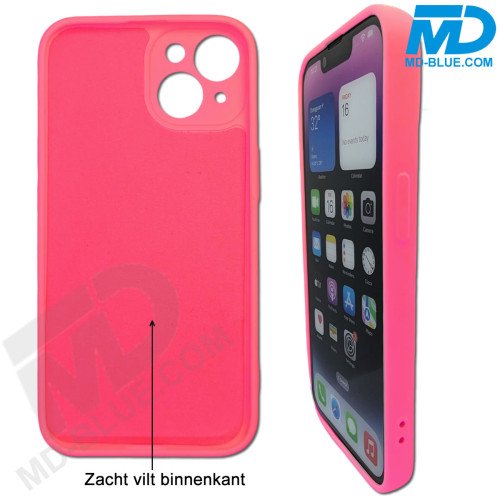Premium Siliconen hoesje voor de Samsung S23 - Hot Pink
