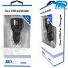 MDBlue - Oplaad stekker - 2 x USB-A - Auto oplader - Snellader - Zwart
