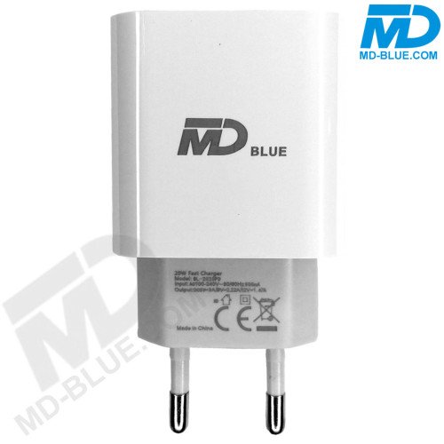 MDBlue - Oplader en Laadkabel - 1 meter - voor iPhone - USB C naar lightning - Set