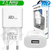 MDBlue - Oplaad stekker - 1 x USB-A - Oplader - Snellader - 2.1A - Wit