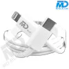 MDBlue - Oplaadkabel - Voor iPhone - USB-C naar Lightning - 1 meter - Wit