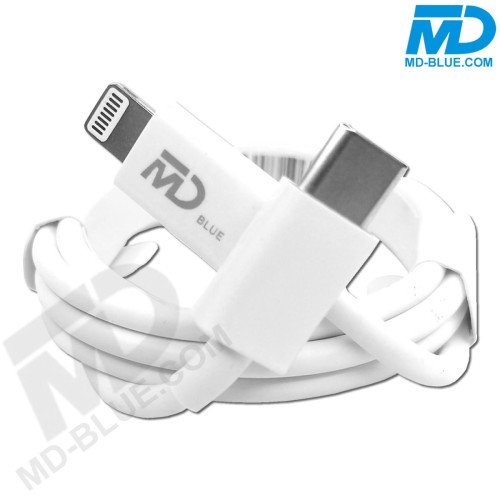 MDBlue - Oplaadkabel - Voor iPhone - USB-C naar Lightning - 2 meter - Wit