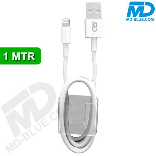 MDblue - Oplaadkabel - voor- iPhone - USB A naar Lightning - 1 meter - Wit