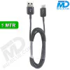 MDBlue - Oplaadkabel - USB-A naar USB-C Connection - 1 meter -  Zwart