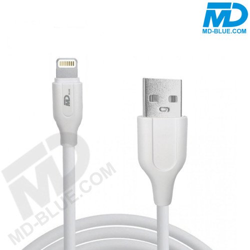 MDblue - Oplaad kabel - voor iPhone - USB naar Lightning - 2 meter - Wit