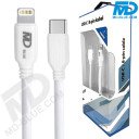 MDblue Oplaad kabel voor iPhone - USB-C naar Lightning  - 1 meter - Wit