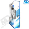 MDBlue - Auto oplader Set - 1 x USB-A - 1 x USB-C - Snellader - Wit - 1 mtr oplaadkabel voor iPhone