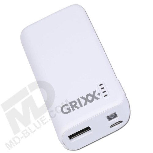 Grixx Powerbank 5200 mAh Wit