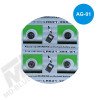Batterijen AG01 Alkaline 10 stuks / knoopcel batterij / LR621 / 364 / 1.55V 