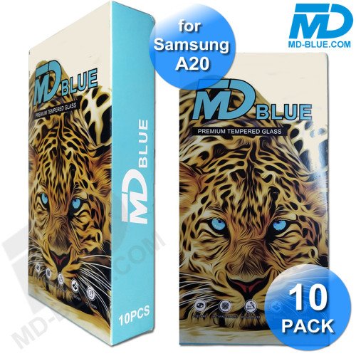 Screenprotector voor Samsung A20 - 0.3 mm 2.5 D - Beschermglas -10 Pack