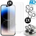 2x Screenprotector en 2x Lens Protector voor iPhone 14 Pro Max