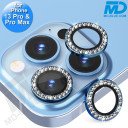 MDblue - iPhone 13 Pro / 13 Pro Max - Camera lens beschermer - Diamond Blauw