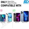MDblue - iPhone 13 Pro / 13 Pro Max - Camera lens beschermer - Diamond Zwart
