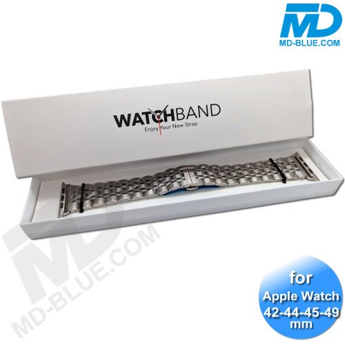 Apple Watch - Bandje - RVS -Smart Watch Bandje - voor Apple watch 42-44-45-49mm - Zilver