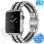 Apple Watch - Bandje - RVS -Smart Watch Bandje - voor Apple watch 42-44-45-49mm - Zilver Zwart