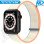 MDblue - Bandje geschikt voor Apple watch 42-44-45-49 MM - Milk white