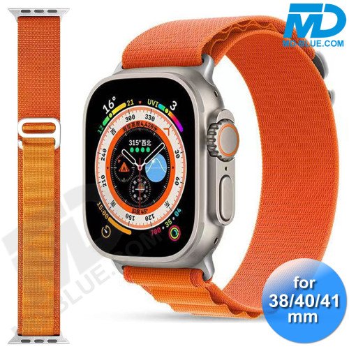 Apple Watch - Bandje - Nylon- Smart Watch Bandje - voor Apple watch 38-40-41MM - Oranje
