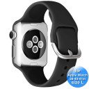 Apple Watch Bandje - Siliconen - SmartWatch Bandje - voor Apple watch 38/40/41MM - (M / L) Lengte 17 t/m 22cm - Zwart