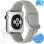 Apple Watch Bandje - Siliconen - SmartWatch Bandje - voor Apple watch 38/40/41MM - (S) Lengte 16 t/m 19cm -Grijs