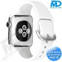 Apple Watch Bandje - Siliconen - SmartWatch Bandje - voor Apple watch 38/40/41MM - (S) Lengte 16 t/m 19cm -Wit