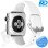 Apple Watch Bandje - Siliconen - SmartWatch Bandje - voor Apple watch 38/40/41MM - (S) Lengte 16 t/m 19cm -Wit