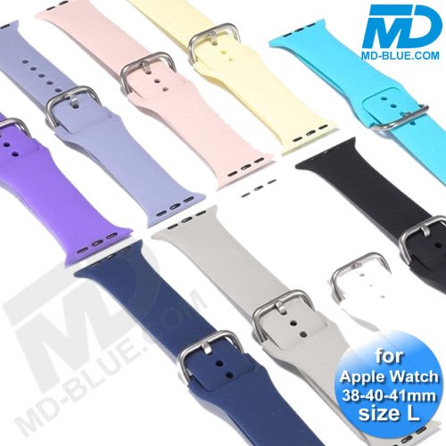 Apple Watch Bandje - Siliconen - SmartWatch Bandje - voor Apple watch 38/40/41MM - (M / L) Lengte 17 t/m 22cm -Wit