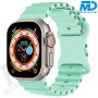 Apple Watch - Bandje - Siliconen - Smart Watch Bandje - voor Apple watch 42-44-45-49 MM - Pistache