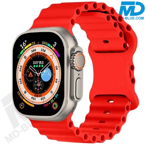 Apple Watch - Bandje - Siliconen - Smart Watch Bandje - voor Apple watch 42-44-45-49 MM - Rood