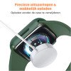 Apple Watch Screenprotector - Case - Hoesje - Apple Watch Series  6, 5, 4 en SE 44 mm - 9H Gehard Glas - Leger Groen