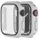 Screenprotector - Case - Hoesje - 9H Gehard Glas - Apple Watch 6, 5, 4 en SE 40 mm - Grijs