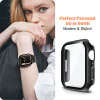 Screenprotector - Case - Hoesje - 9H Gehard Glas - Apple Watch 6, 5, 4 en SE 40 mm - Zwart