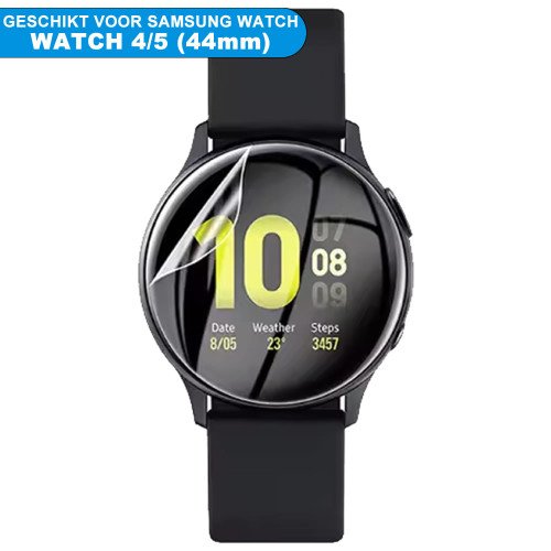 Screenprotector voor Samsung Watch 4/5 (44mm) - 3D Tempered Film - Transparant