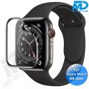 Apple Watch Screenprotector 44mm - voor Apple Watch Series SE, 4, 5 en 6 - 3D Tempered Film - Transparant