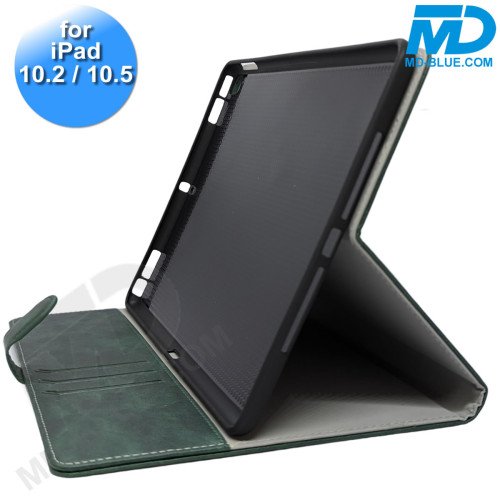 MDblue - Tablet Hoes - Case - Wallet voor iPad 10.2 / 10.5  - Groen