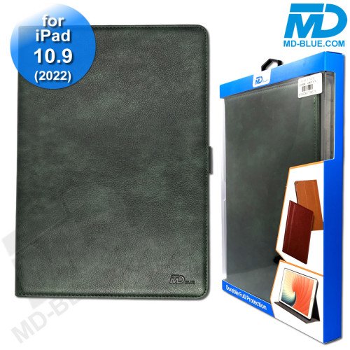 MDblue - Tablet Hoes - Case - Wallet voor iPad  10.9 - (2022) - Donker Groen