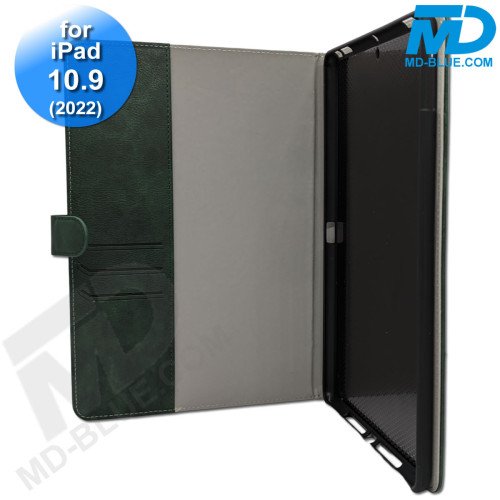 MDblue - Tablet Hoes - Case - Wallet voor iPad  10.9 - (2022) - Donker Groen