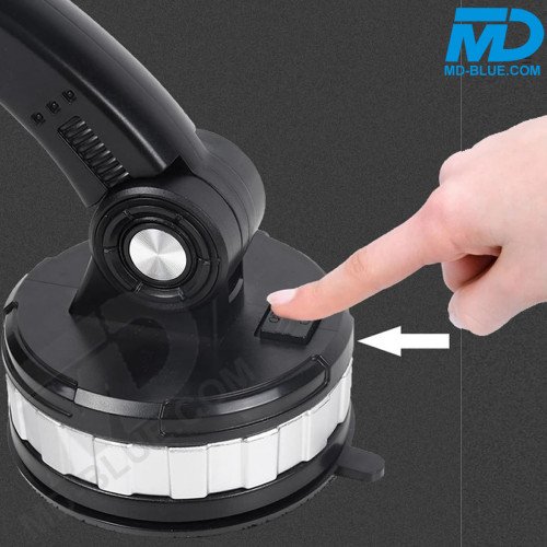 MDblue Telefoonhouder Auto – Verstelbare Arm (30 cm), Sterke Zuignap & 360° Draaibaar