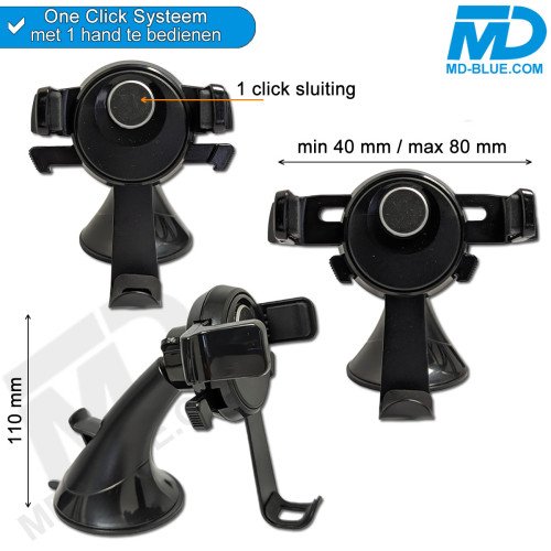 MDblue Telefoonhouder Auto  Universeel met zuignap voor raam of dashboard