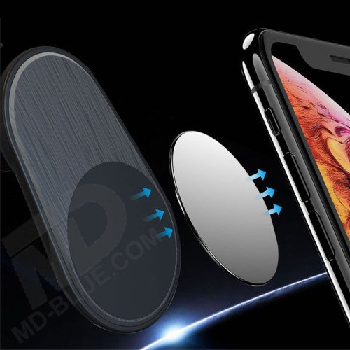 Universele magnetische auto telefoonhouder voor ventilatierooster - Zwart