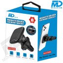 Universele magnetische auto telefoonhouder voor ventilatierooster - Zwart