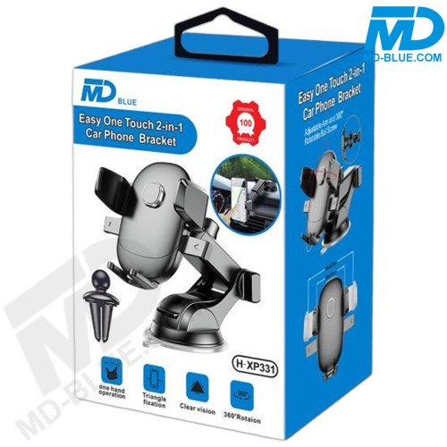 MDblue Telefoonhouder Auto 2 in 1 Universeel met zuignap voor raam, dashboard of ventilatierooster