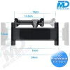 Auto Telefoonhouder achterbank - Universele telefoonhouder - Telefoon of Tablet - Zwart