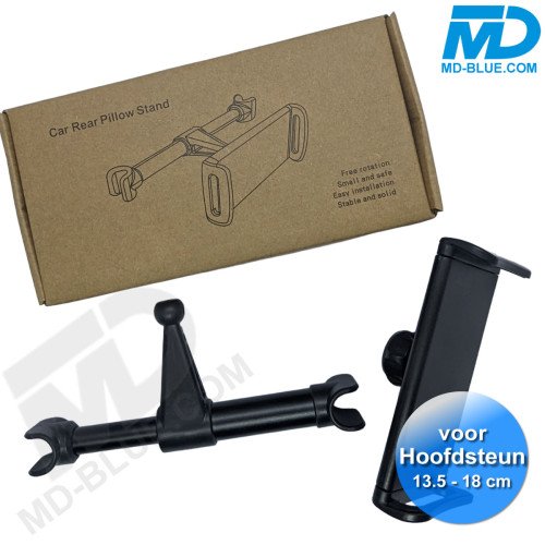 Auto Telefoonhouder achterbank - Universele telefoonhouder - Telefoon of Tablet - Zwart